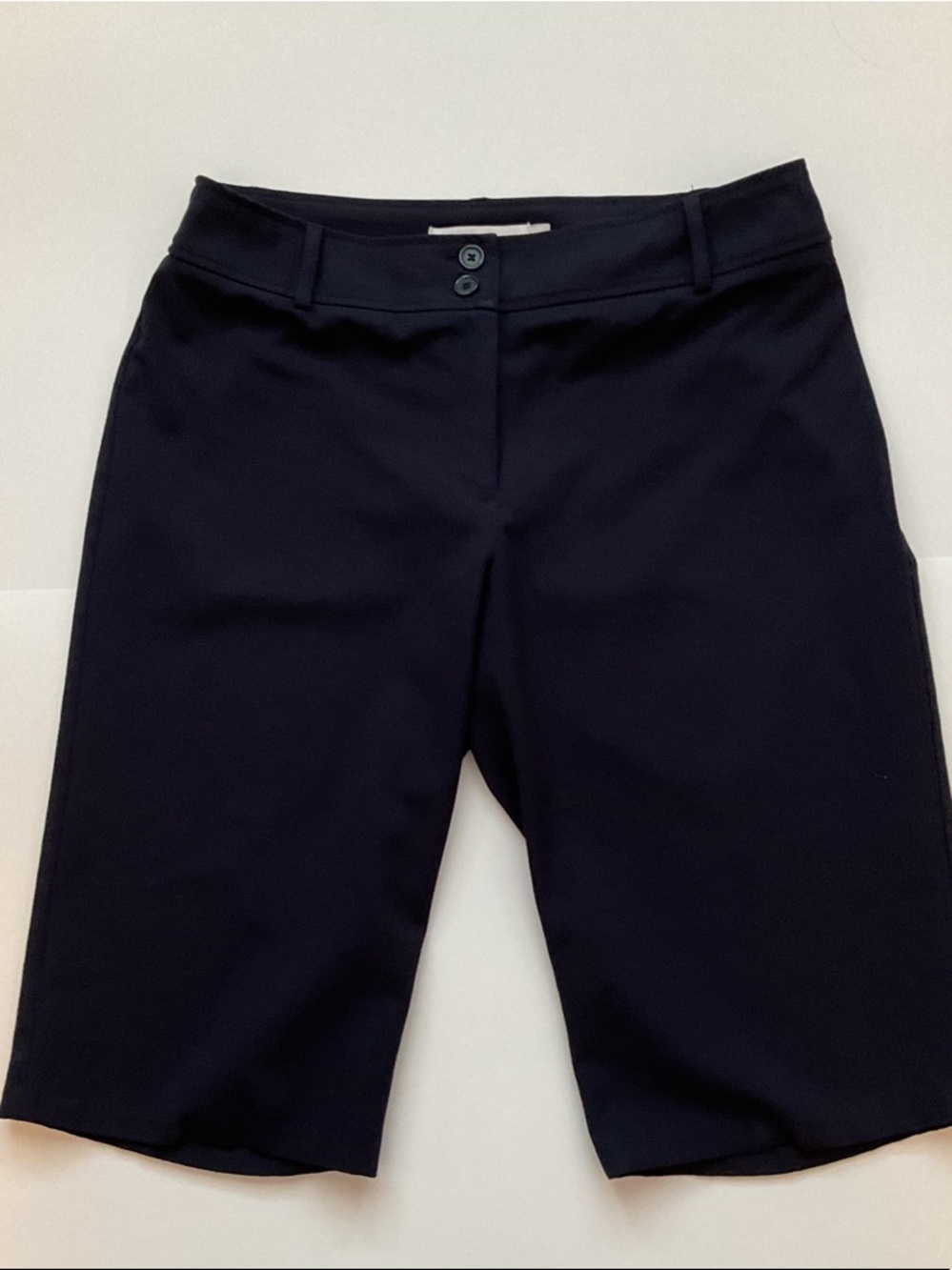 Classic Black Bermuda Shorts - Women's Tailored Shorts